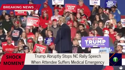 Former President Trump STOPPED speaking !