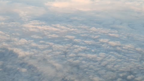 flying above the clouds