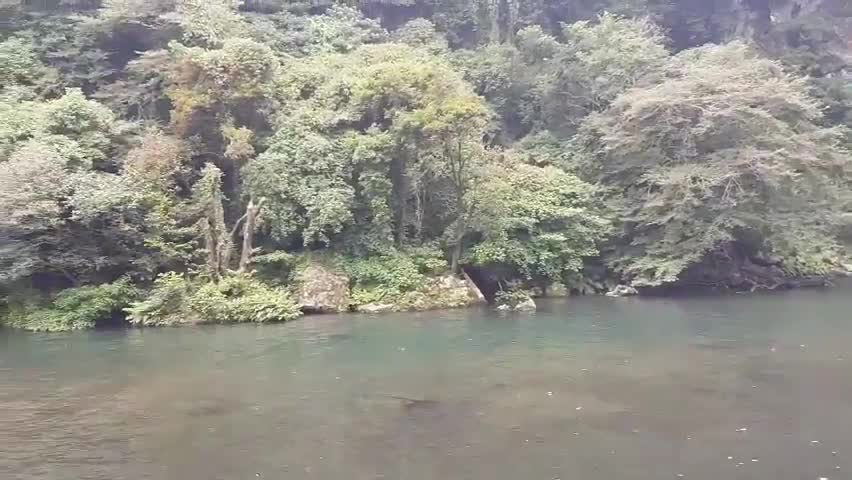 Beautiful Waterfall in Jeju Island Korea