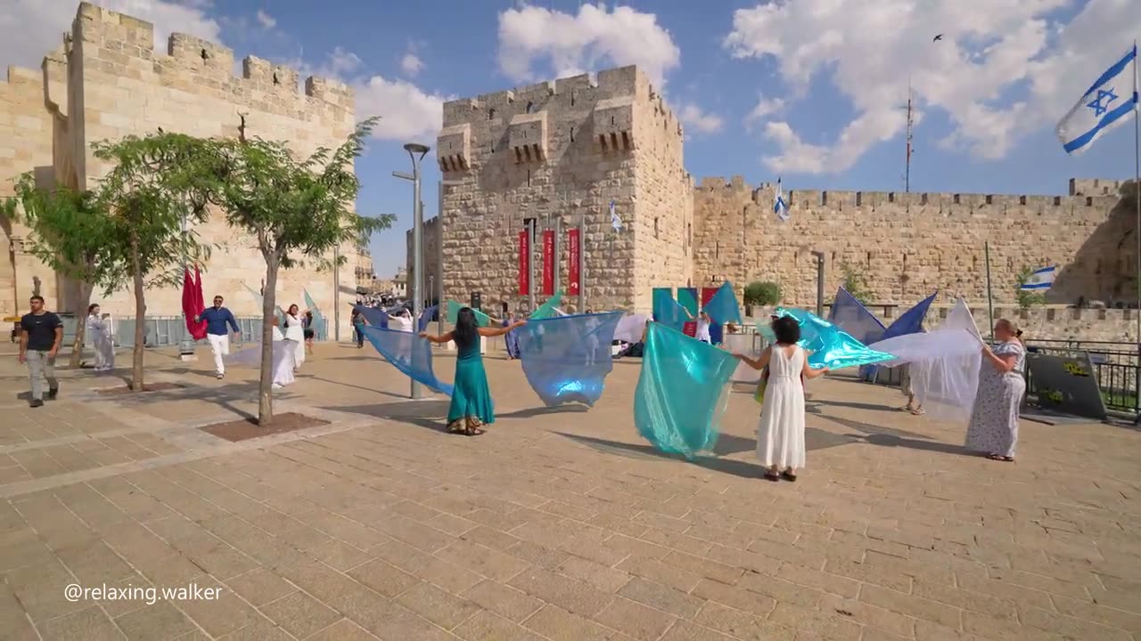 Happy Holidays from Jerusalem! Western Wall, Old Town, Central streets