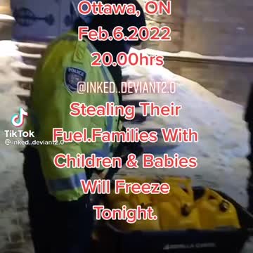 OTTAWA POLICE TAKING FUEL FROM TRUCKERS