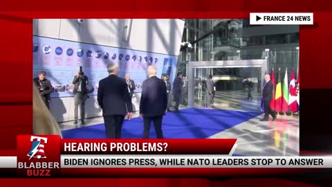 Biden Ignores Press, While NATO Leaders Stop To Answer