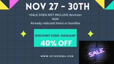 ESTDERMA SALE 40% OFF