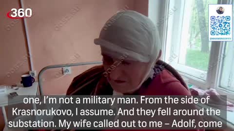 Adolf Avorskiy, born in 1939 wounded as a result of the shelling by the ukraine terrorist