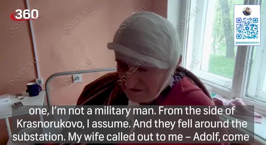 Adolf Avorskiy, born in 1939 wounded as a result of the shelling by the ukraine terrorist