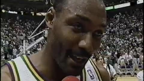 May 21, 1994 - Karl Malone Interviewed Following "Humongous" Playoff Victory