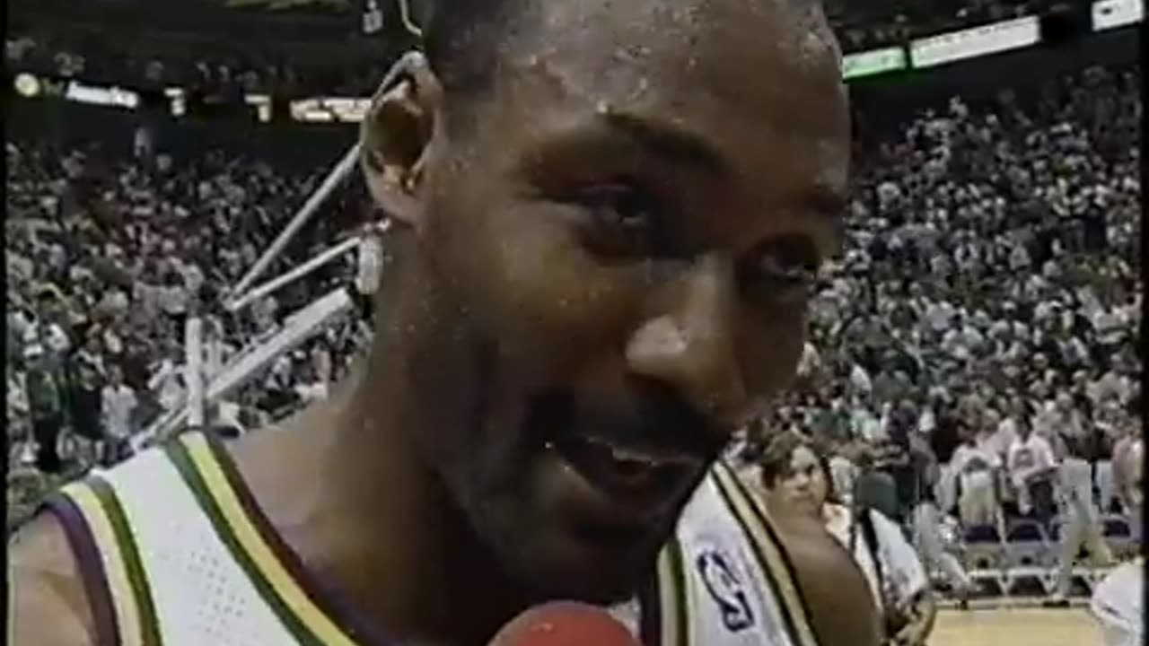 May 21, 1994 - Karl Malone Interviewed Following "Humongous" Playoff Victory