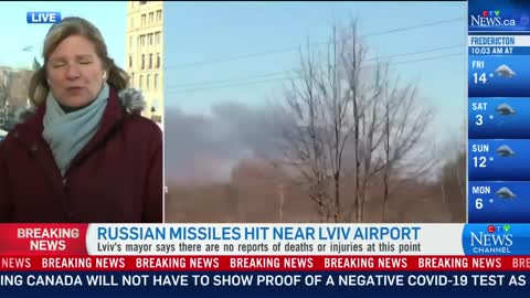 Russian missiles hit near Lviv airport | CTV News in Ukraine