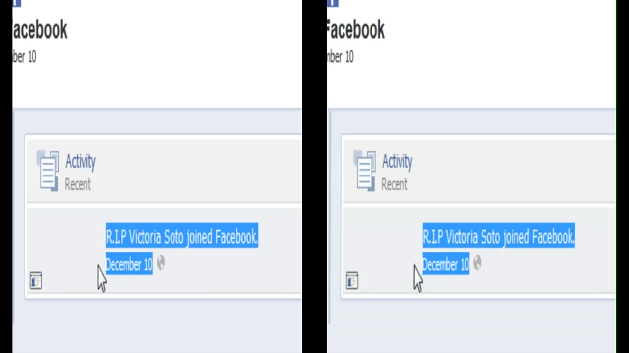 The RIP Victoria Soto Facebook Page - From December 10th, Since Removed from Internet - 2013