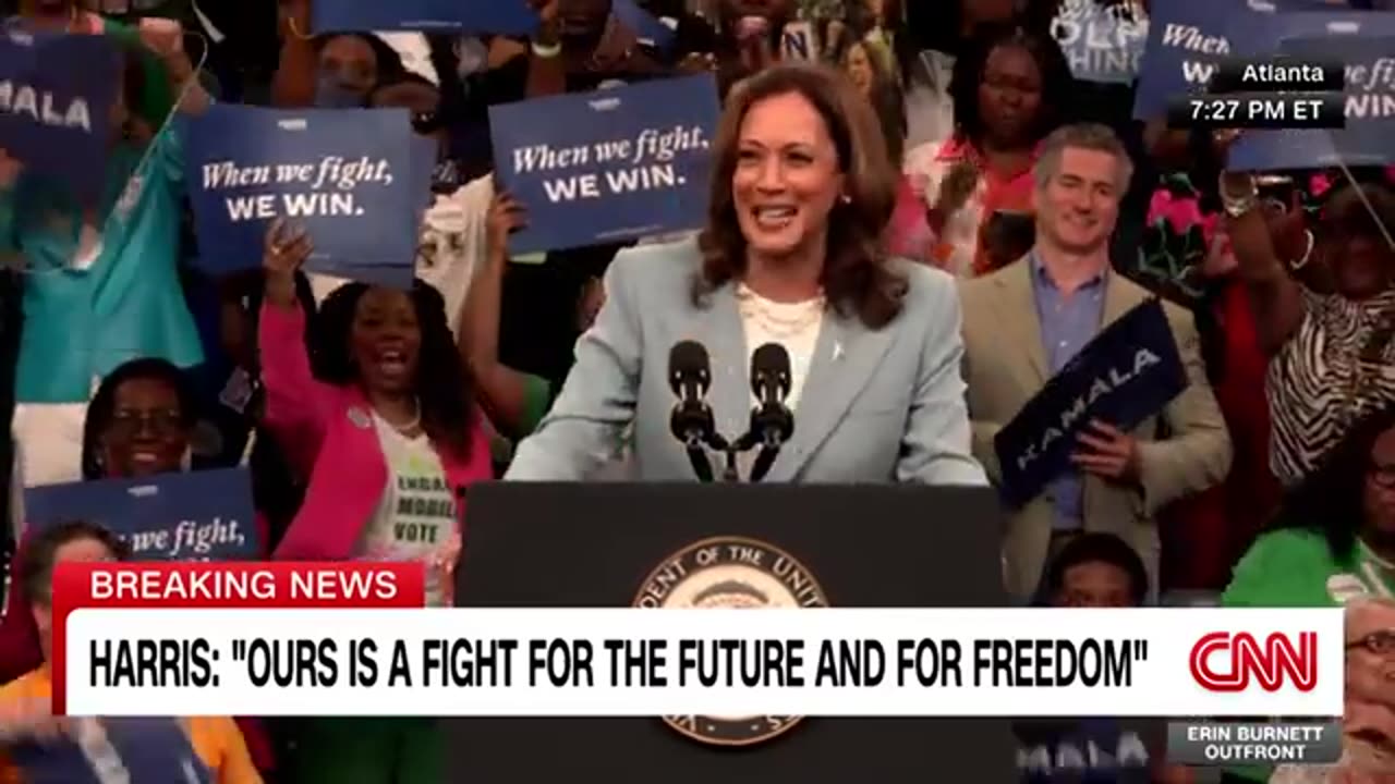 'Say it to my face': Harris calls out Trump during Atlanta rally | CNN