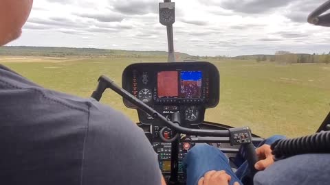 1st Hover Practice in R44