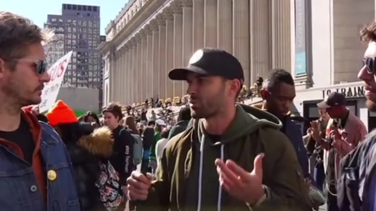 Debating democrats at Trump's rally at MSG PT 4