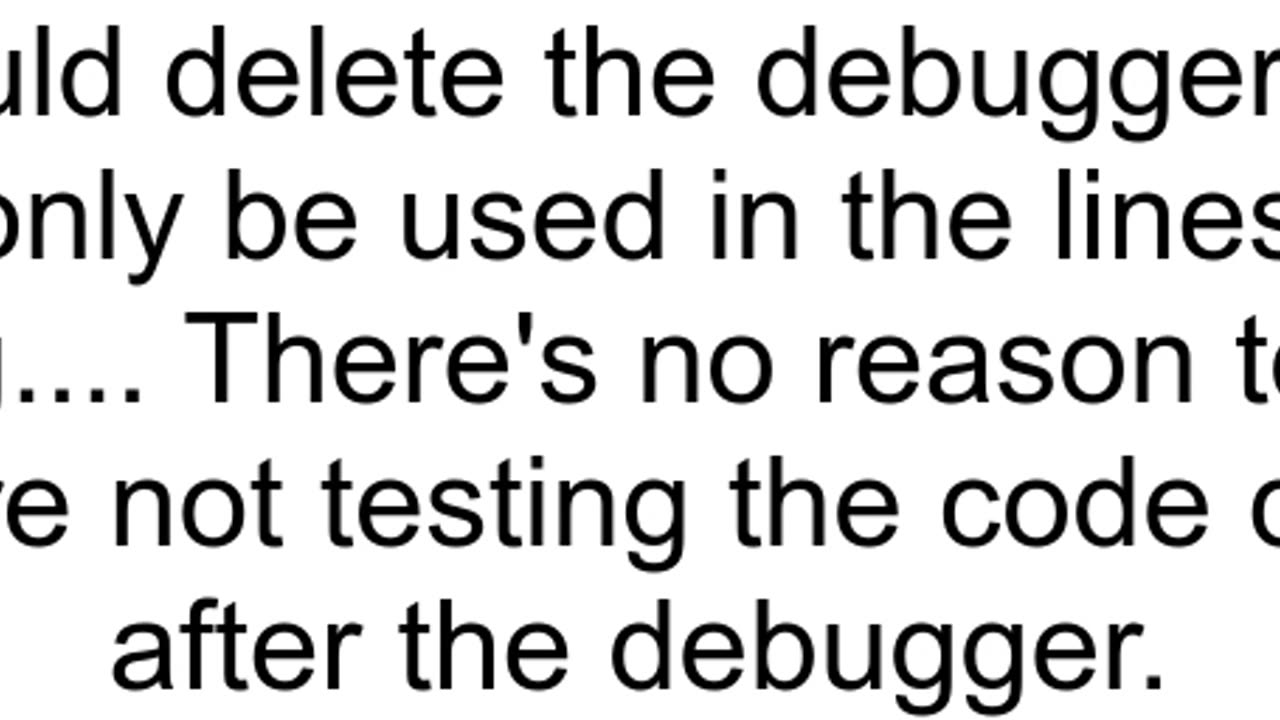 Disable the debugger statement through the browser