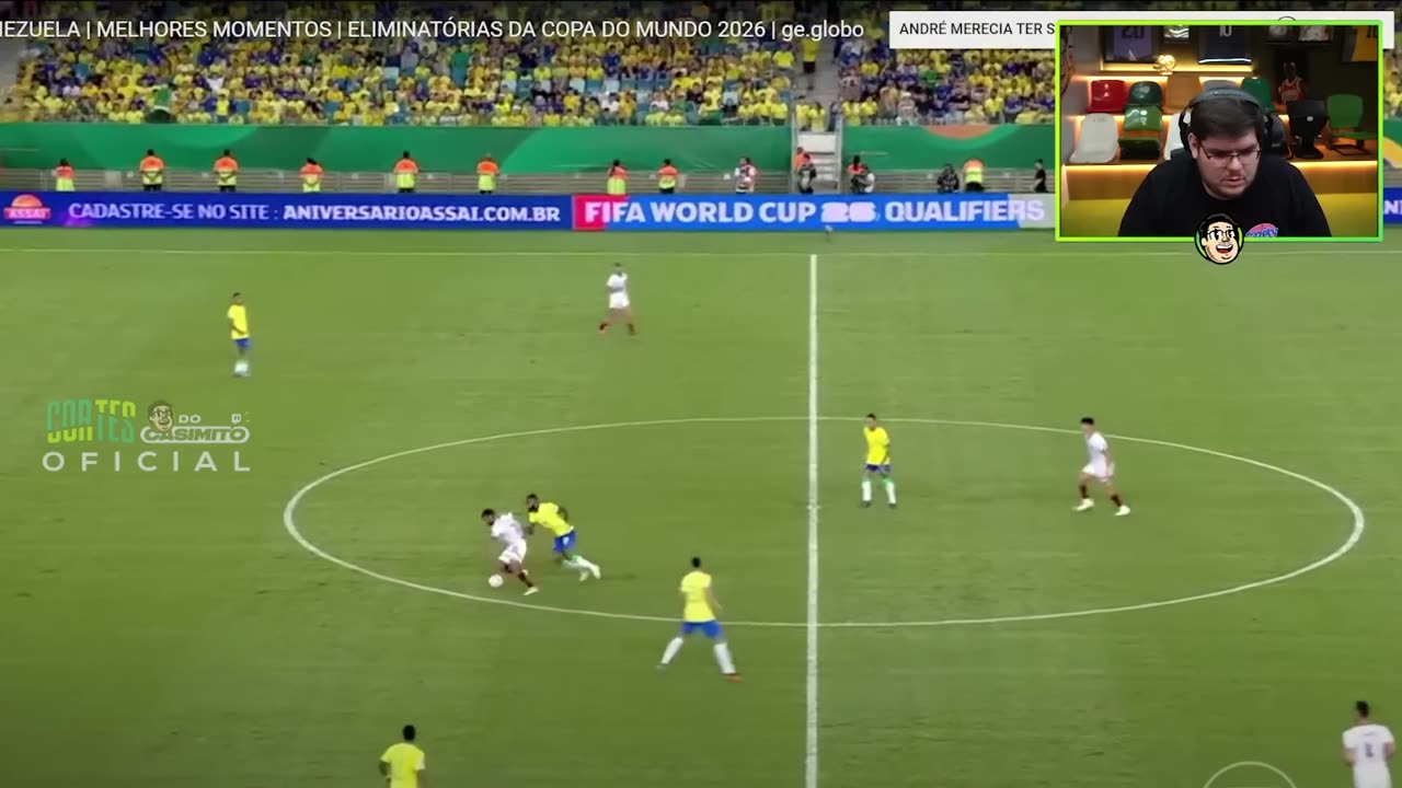 CASIMIRO REAGE: BRASIL 1 X 1 VENEZUELA PELA ELIMINATÓRIA DA COPA | Cortes do Casimito