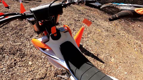 Test riding a 2021 KTM 125 XC at Crow Canyon!