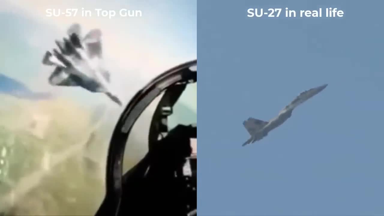 Sukhoi Su-57 maneuver in Top Gun