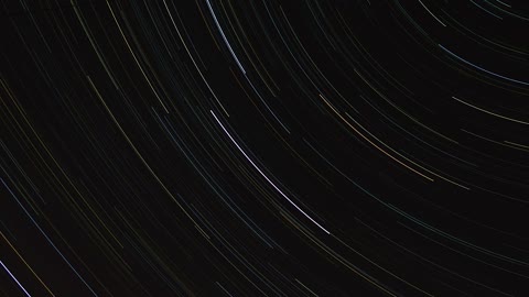 Star trails in the night sky.