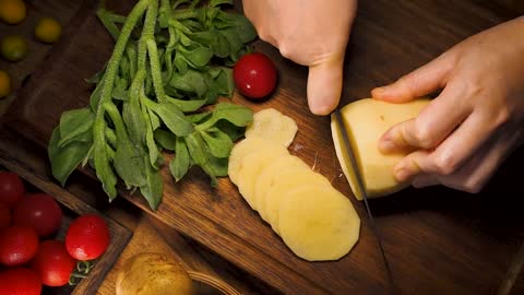 Salad making