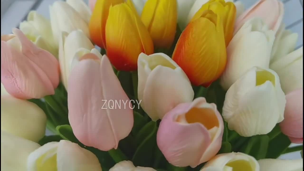 10PCS Tulip Artificial Flower Real Touch Artificial Bouquet Fake Flower