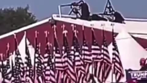 Secret Service Sniper Spots and Returns Fire on Trump Gunman