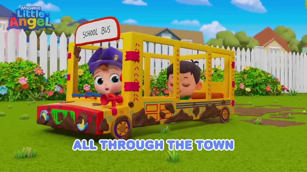 Let's Sing Wheel on the toy bus! - Toddler Nursery Rhymes