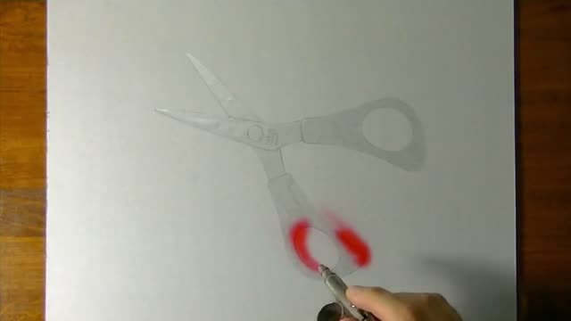 Paint A Realistic Picture Of Scissors