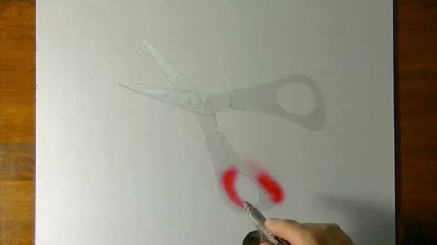 Paint A Realistic Picture Of Scissors