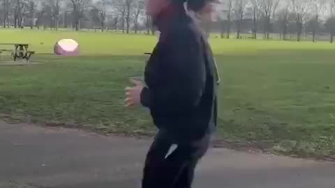 Jogging in the park