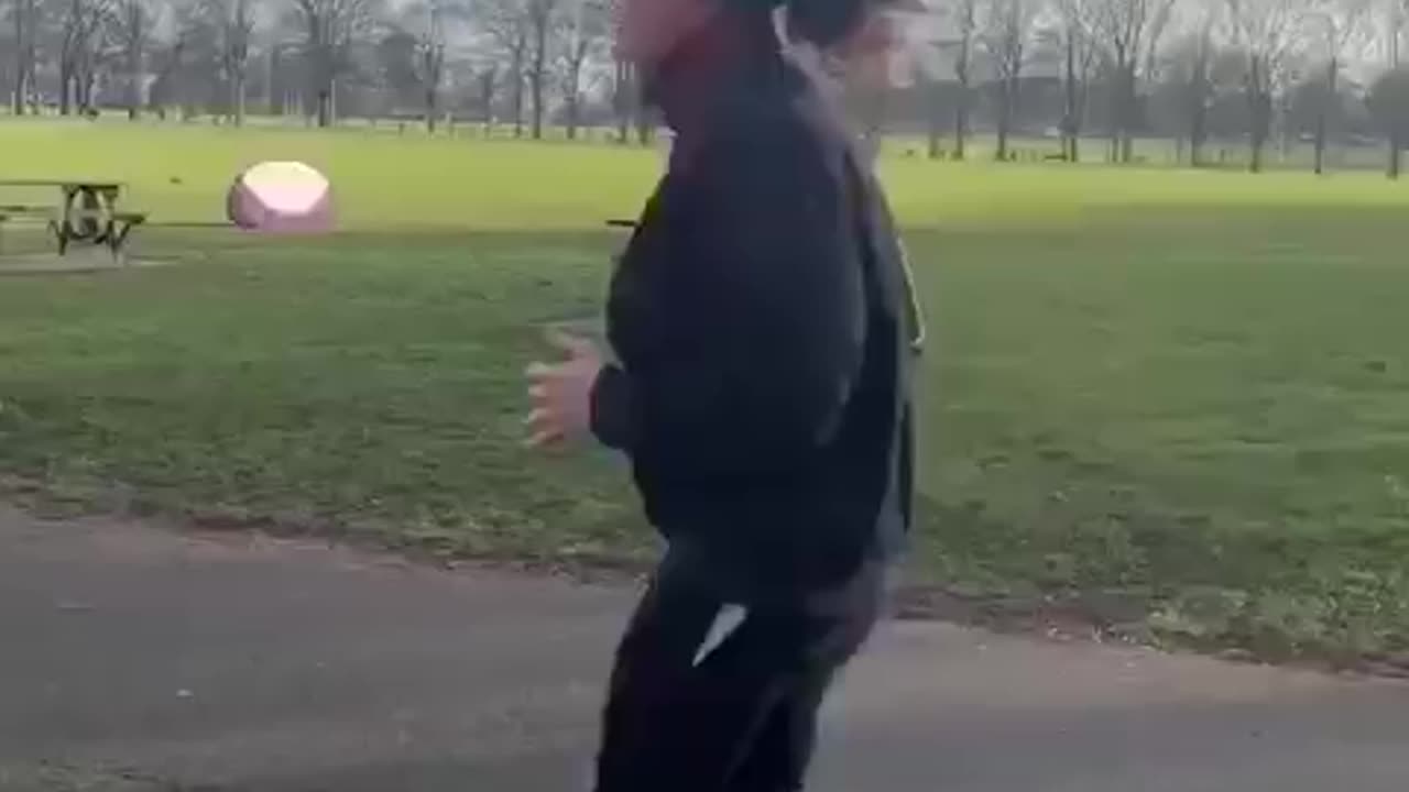 Jogging in the park
