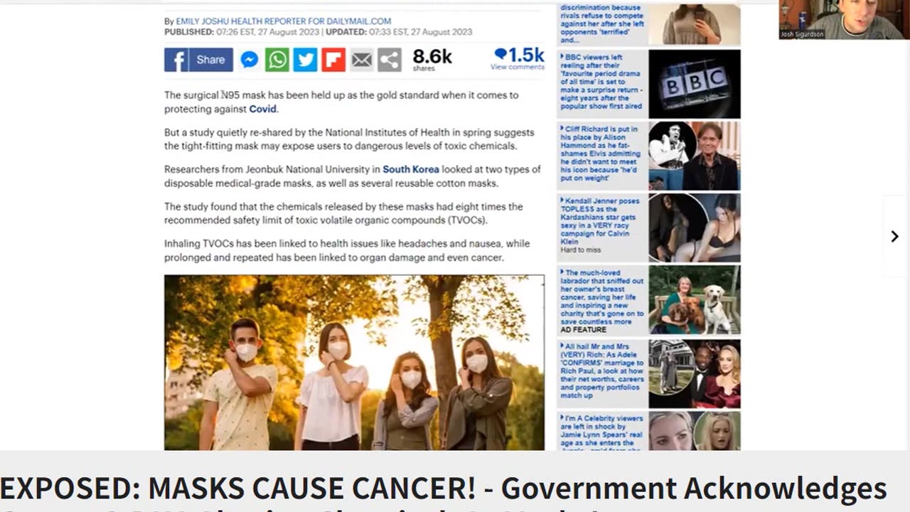 Evidence That the MASKS Cause Cancer, DNA Damage and are Treated with Ethylene O