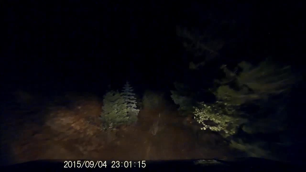 Colorado Trail Driving at Night