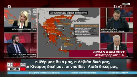 Ερκάν Καρακούς-Αγαθονήσι, Φαρμακονήσι, Ψέριμος, Κίναρος ανήκουν στην Τουρκία