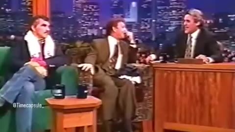 Marc Summers and Burt Reynolds fighting on Dave Letterman Show