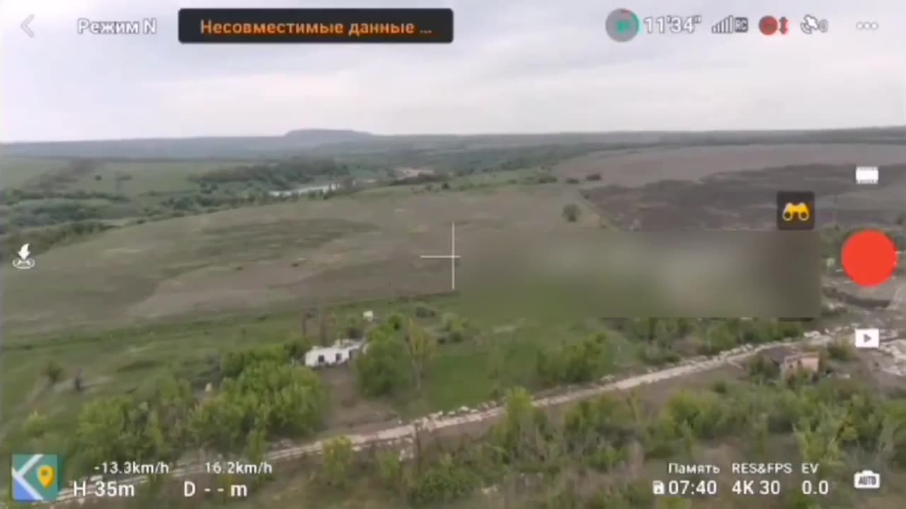 Russian Drone Almost Hit By a Russian Su25(Incredible)