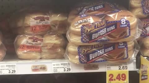 Rat in Bread Isle of Kroger Grocery Store