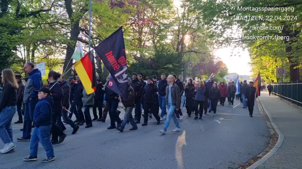 MONTAGSSPAZIERGANG - BAUTZEN, 22 04 2024, 168. MAHNWACHE 🕊