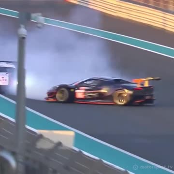 DRIVER OK: After an epic overtake, hard racing gone bad