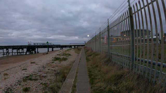 Hiking speedlapse. Coastal. Riverside.