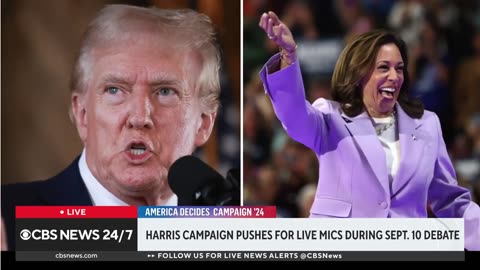 Trump marks 3 years since Kabul Airport attack, Harris campaign pushing for live mics in debate.