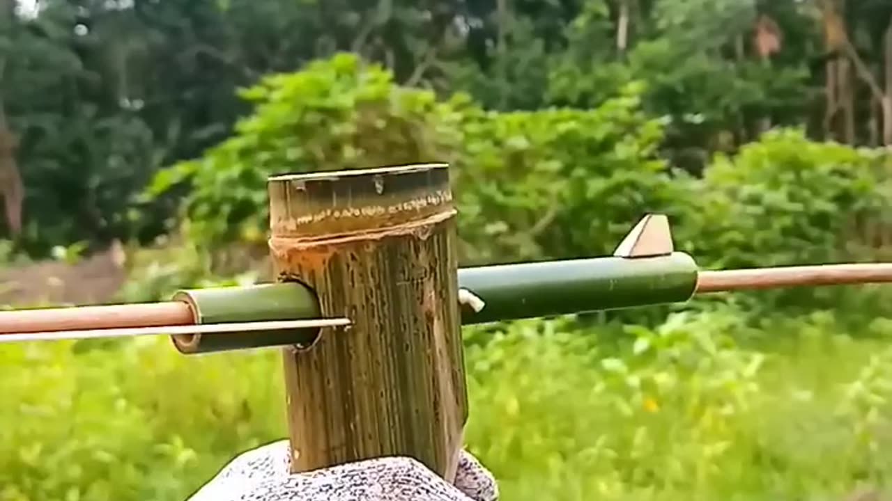 Green Bamboo Slingshot #bamboo #diy