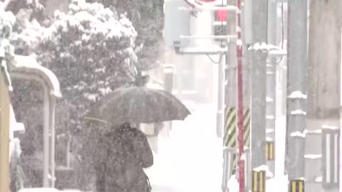 TSVN224 1.2022 Coast Of Japan Heavy Snow Warnings Blizzard New Years Day