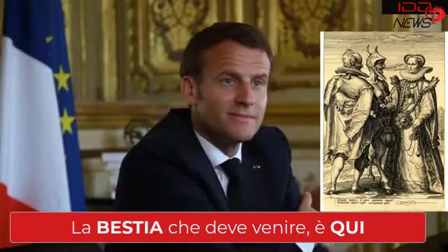 Presidente della Francia Macron, figlio del diavolo