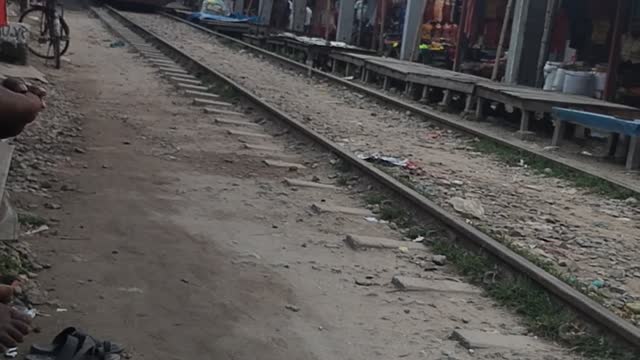 Train coming the station