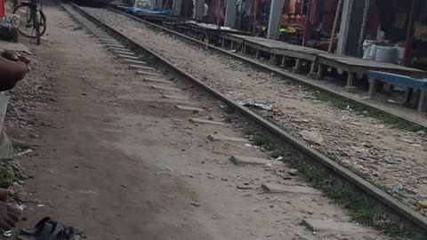 Train coming the station
