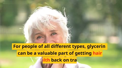 Benefits of glycerin for hair