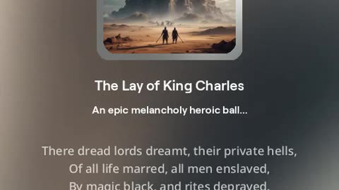 The Lay of King Charles Alternate version 4
