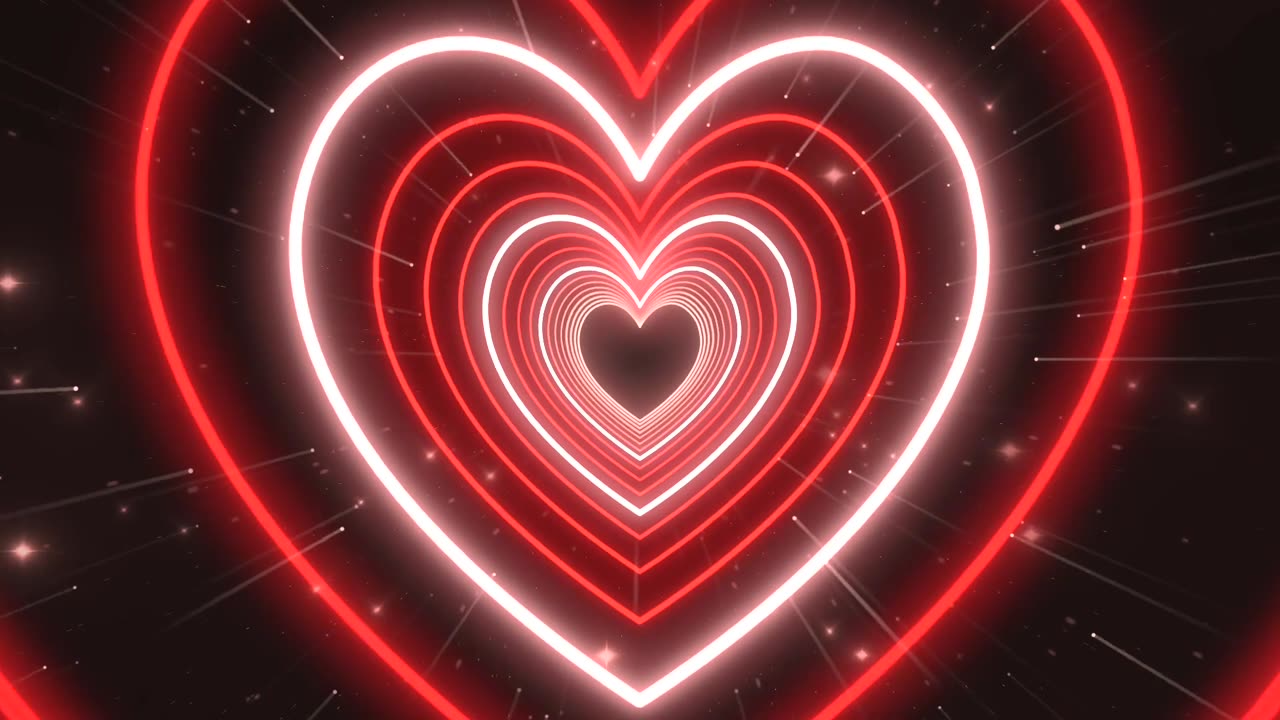 561. Heart Tunnel❤️Red Heart Heart