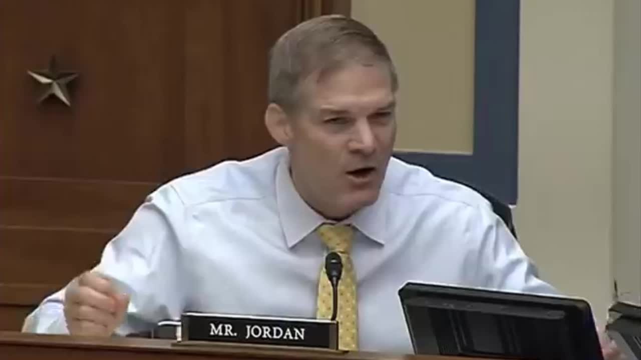 Jim Jordan Asks COVID-19 Committee Chairman Why They Won't Investigate Virus Origins