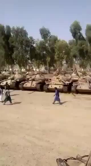Check the number of Military Tanks seized by Taliban in Kandahar, Afghanistan.