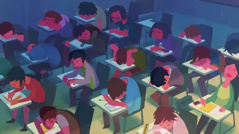 AFTERNOON CLASS ANIMATION SHORT VIDEO/FILM